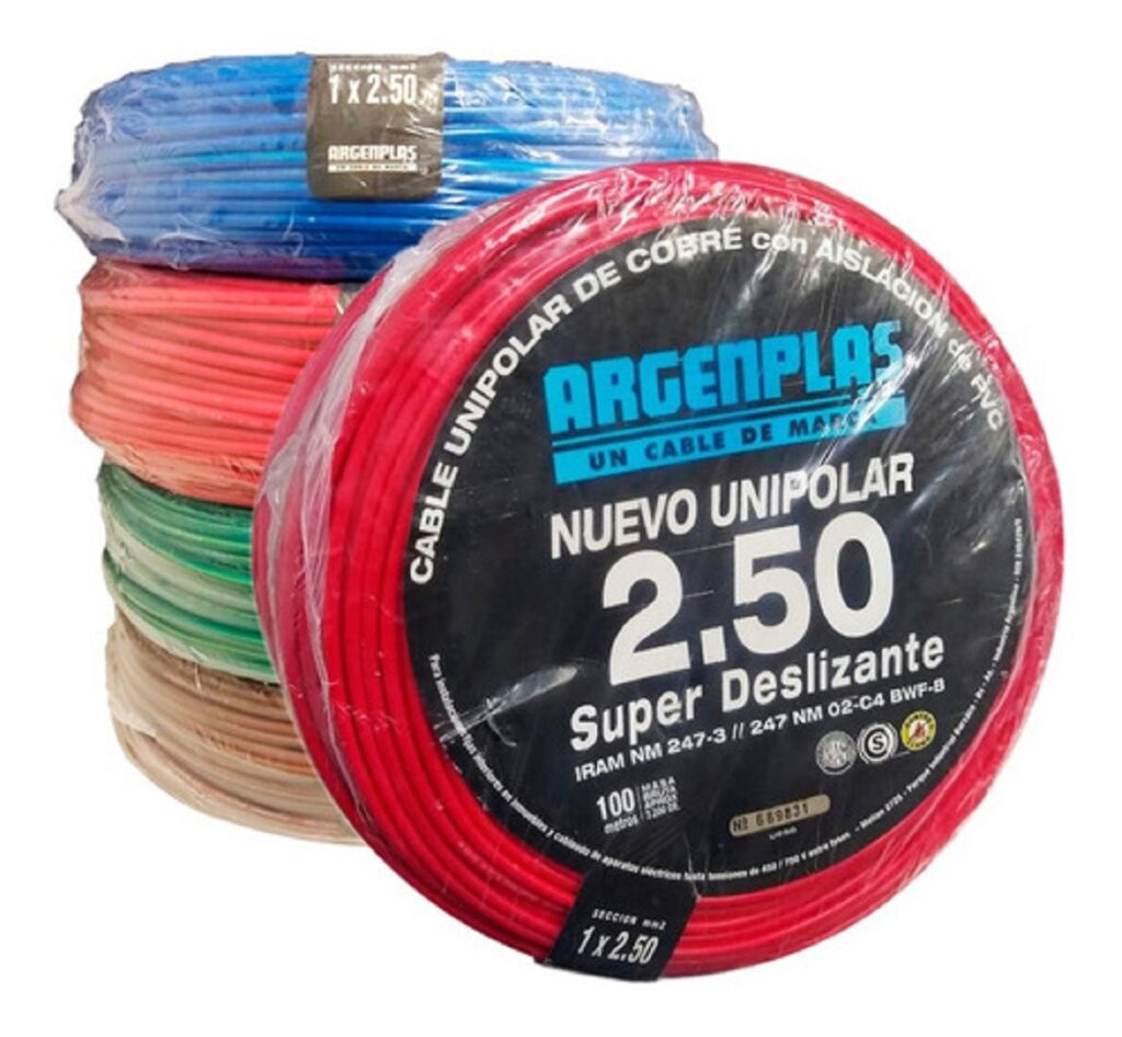 Cable Unipolar Flex aisl PVC 95,00mm VER/AMA | Soule, materiales eléctricos